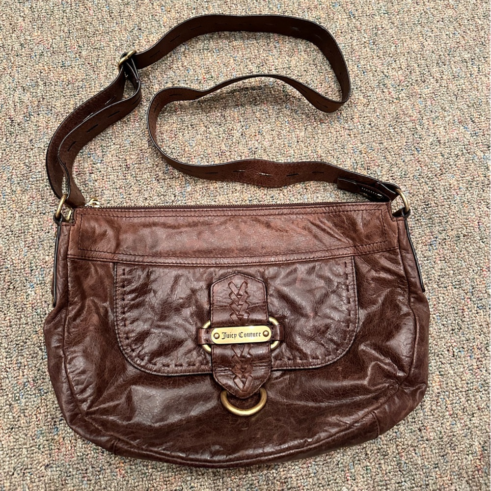 Juicy couture brown leather purse
